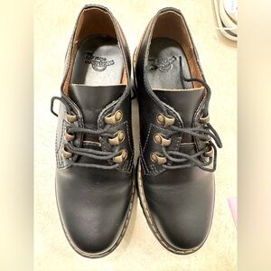 Dr. Martens Leather platform oxfords.